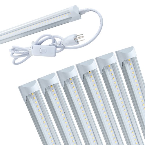4ft pack led shop - light, t8