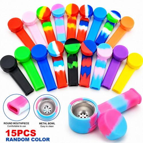15pcs silicone smoking - silicone,