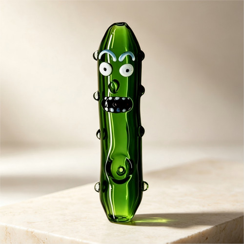 Green cartoon borosilicate - green,